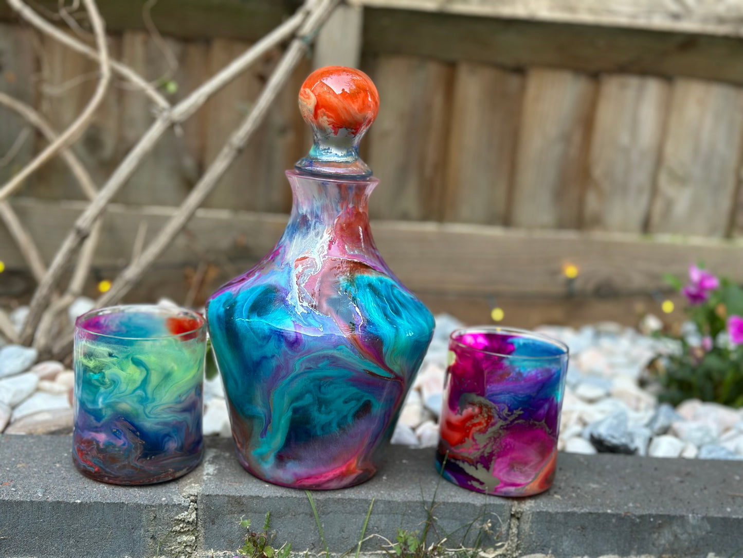 Leanne W - Waffle 1 - Decanter & Glasses
