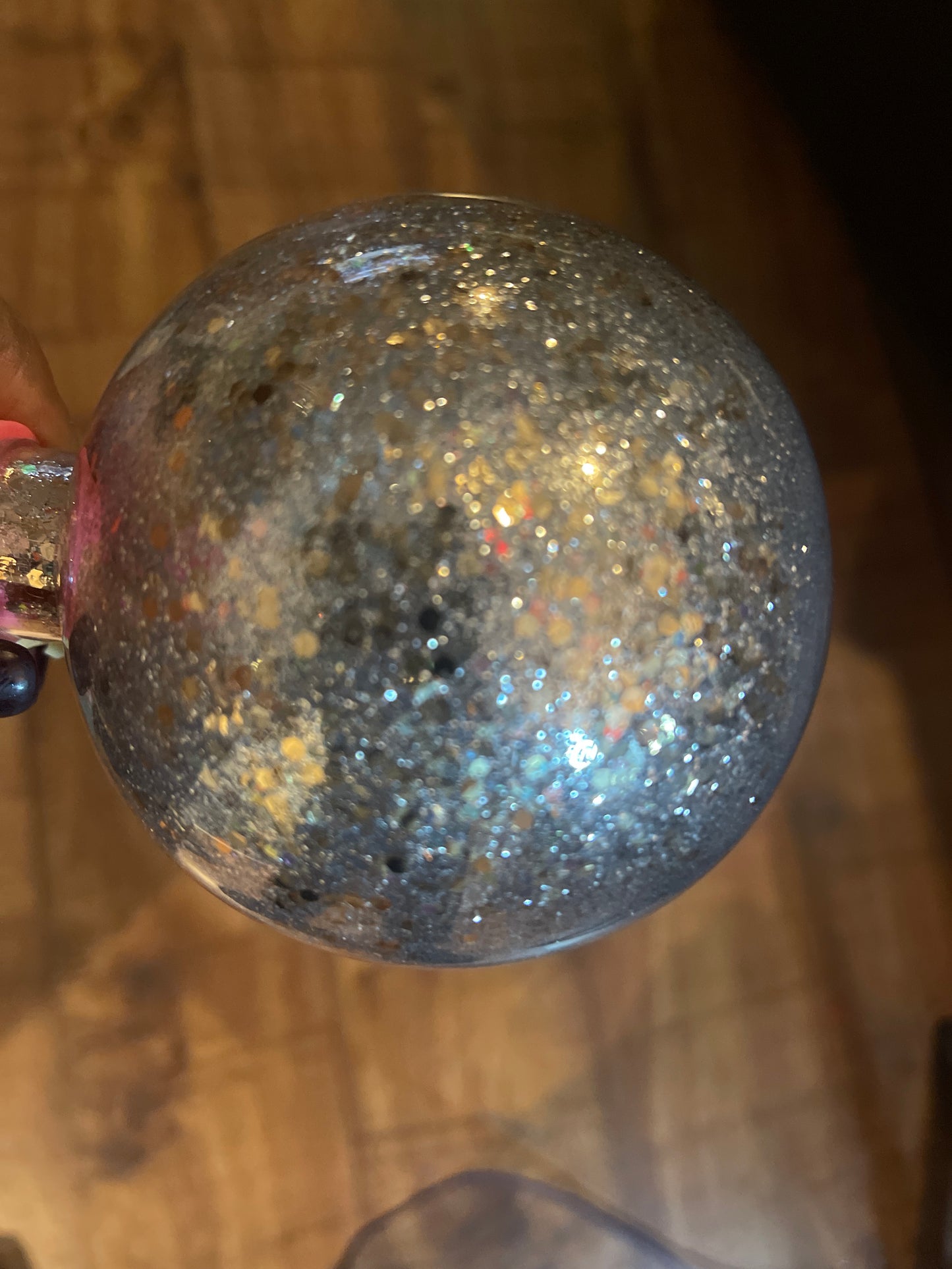 Hydro dip bauble/ornament -no epoxy sealed with gloss sealer