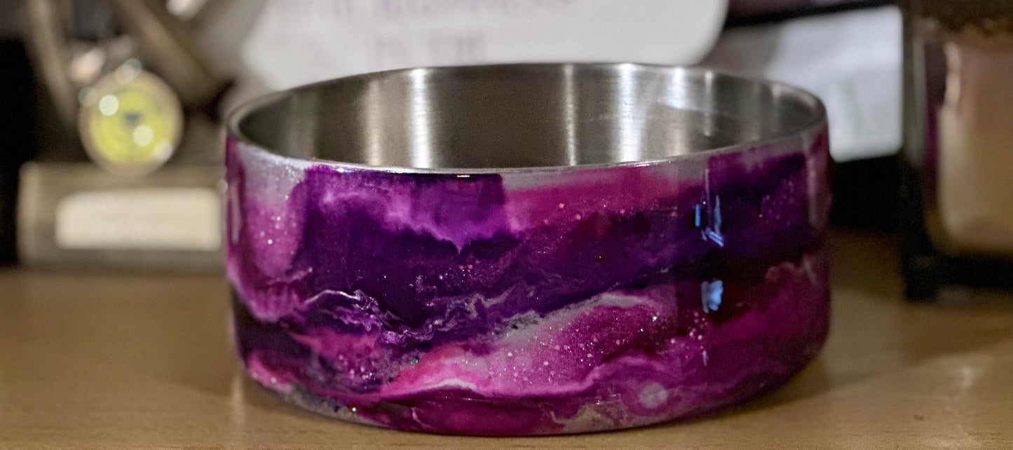 Custom stainless steel dog bowl