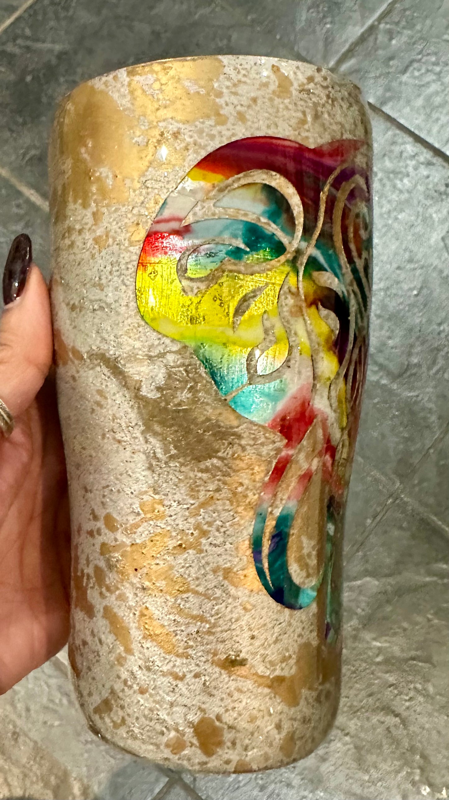 Waffle - 20oz elephant peekaboo