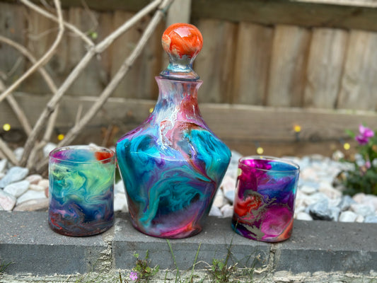 Leanne W - Waffle 1 - Decanter & Glasses