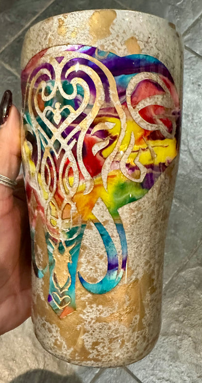 Waffle - 20oz elephant peekaboo