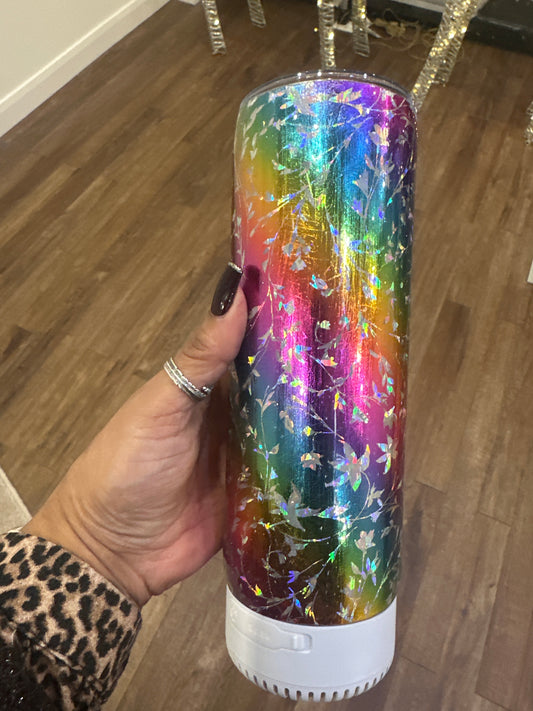 Tick Tock W2 -- rainbow speaker cup